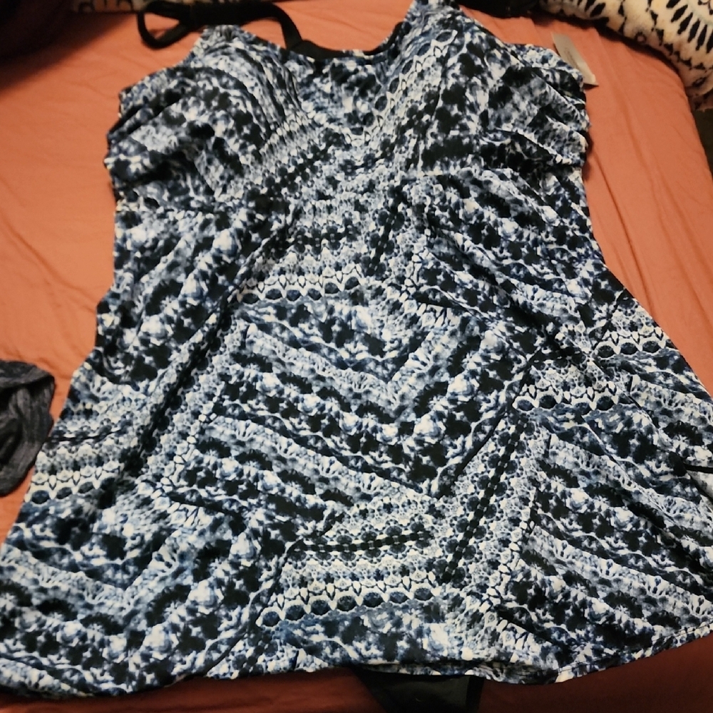 Blue Patterned Women's Swimsuit 🏊‍♀️🤩🤩